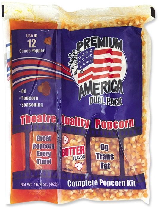 Premium America 10061 Popcorn Dual Pack For 12 Ounce Kettle