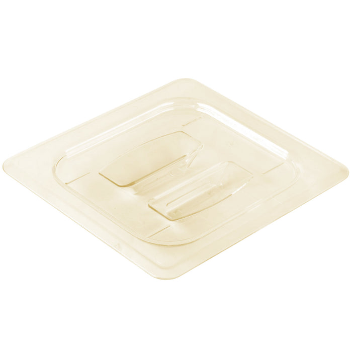 Cambro 60HPCH-150 1/6 Size Food Pan Cover With Handle - Amber