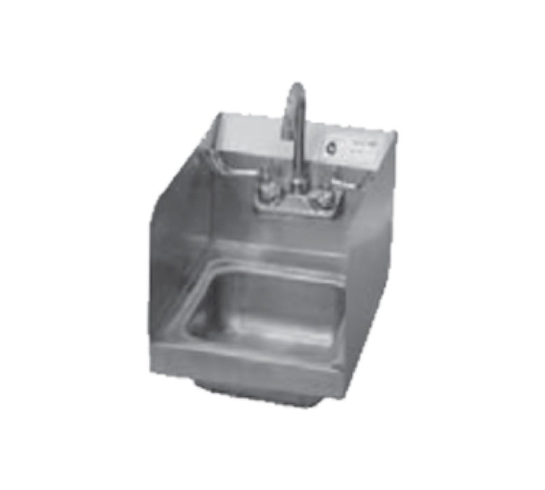Serv-Ware HS10S-CWP Economy 12" x 16" Wall Mount Hand Sink - Stainless