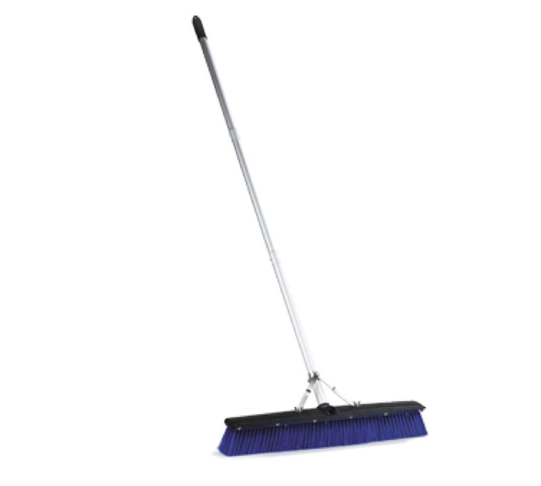 Carlisle 3621962414 24" Push Broom With Handle - Blue