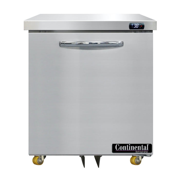 Continental SW27N-U 27" One Section Undercounter Refrigerator - Stainless