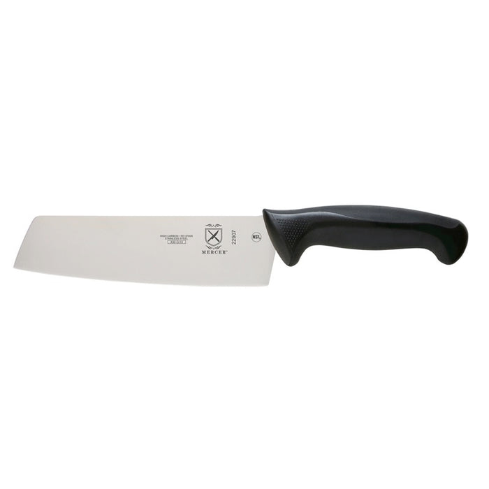 Mercer M22907 Millennia 7" Nakiri Vegetable Knife - Black Handle