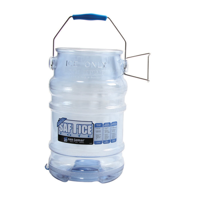 San Jamar SI6000 6 Gallon Saf-T-Ice Plastic Tote