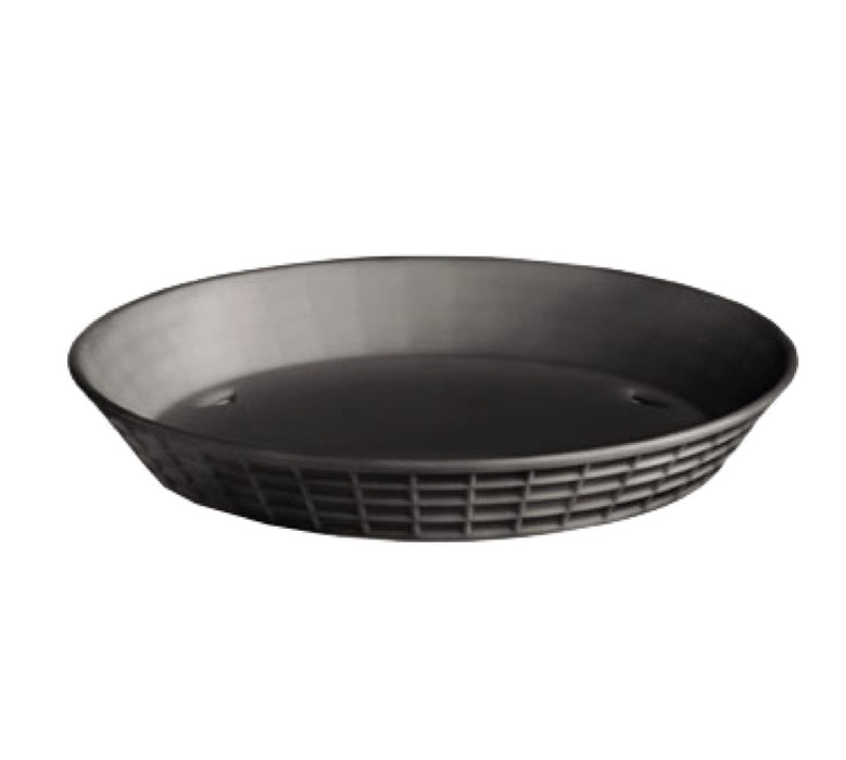 TableCraft 137512BK Round Platter Basket 12" x 1 1/2" - Black