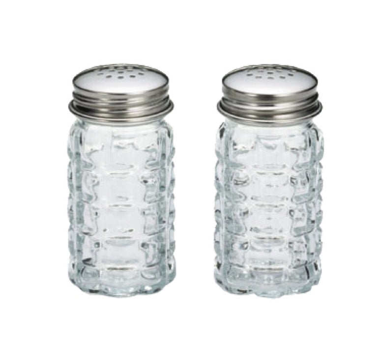 TableCraft 163S&P 1 1/2 Ounce Nostalgia Glass Salt And Pepper Shakers (One Pair)