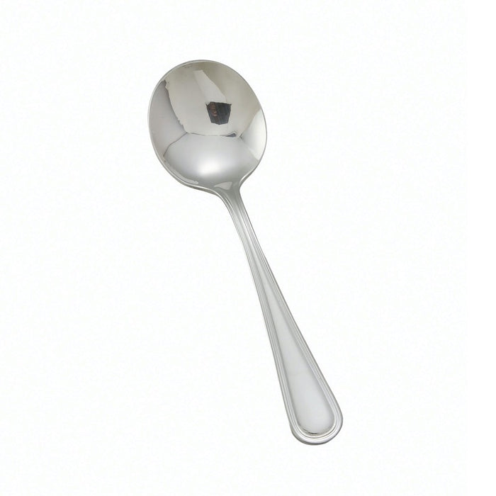 Winco 0030-04 Shangarila Bouillon Spoon 18/8 Stainless Steel - 1 Dozen