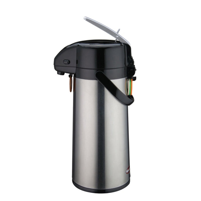 Winco AP-822 Airpot 2.2 Liter Glass Liner Lever-Action Top