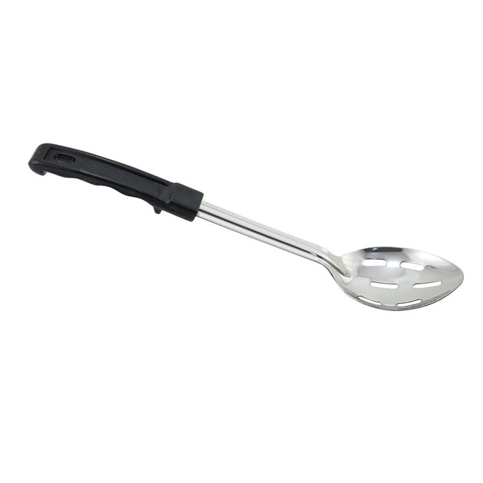 Winco BHSP-13 13" Slotted Basting Spoon - Stainless/Black