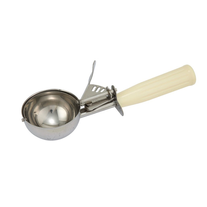 Winco ICD-10 Ice Cream Scoop 3 3/4 Ounce Size 10 Stainless Steel - Ivory