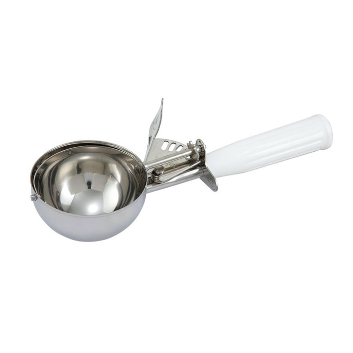 Winco ICD-6 Ice Cream Scoop 4 2/3 Ounce Size 6 Stainless Steel - White