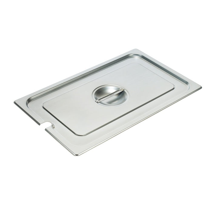 Winco SPCF Steam Table Pan Cover 1/1 Size Slotted Stainless Steel