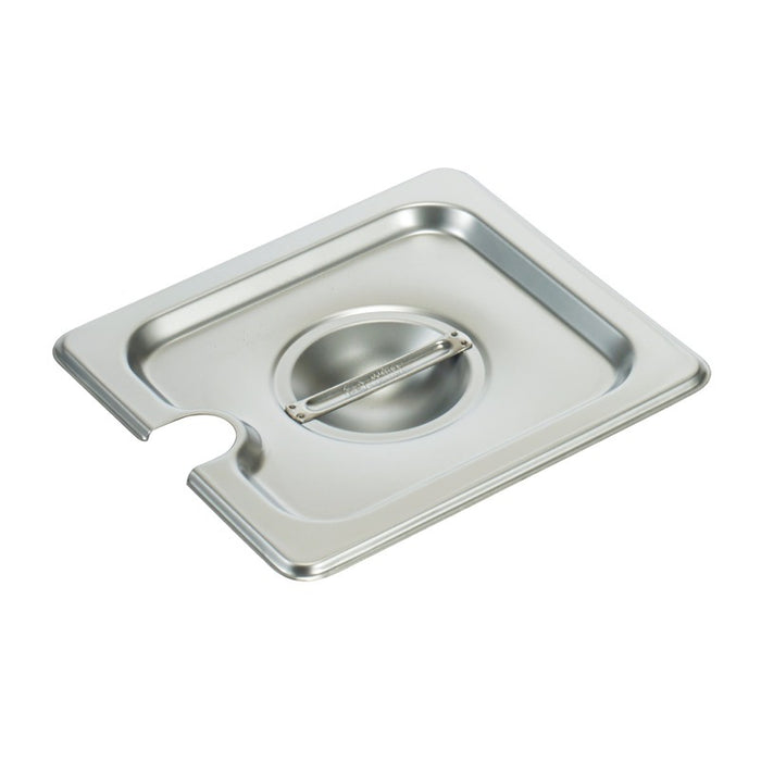 Winco SPCS Steam Table Pan Cover 1/6 Size Slotted Stainless Steel