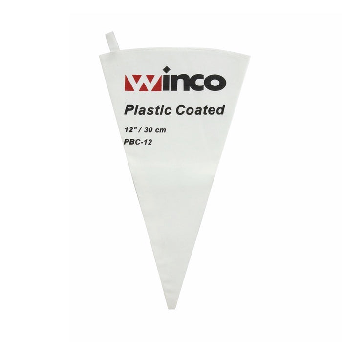Winco PBC-12 Pastry Bag 12" Polyurethane Coated Inside Cotton Outside